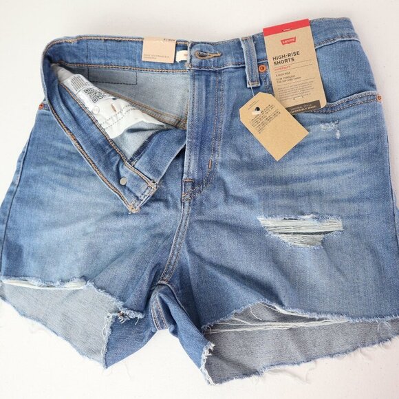 New Levi's Shorts High Rise shorts Women's 28 - Picture 4 of 11